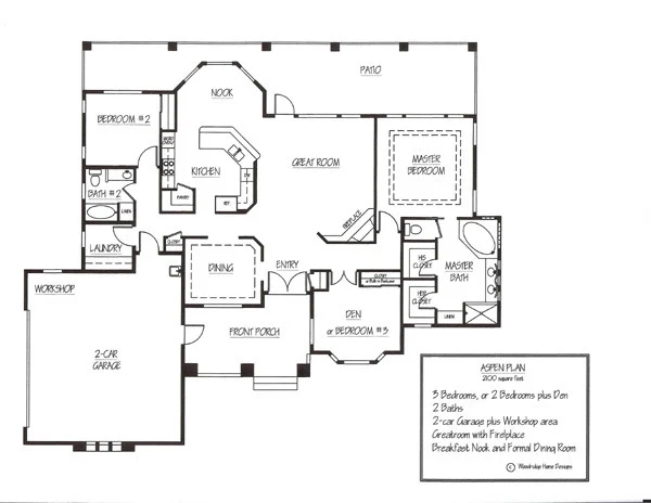 Aspen Floor Plan Aspen Floor Plan - Prescott Builders AZ