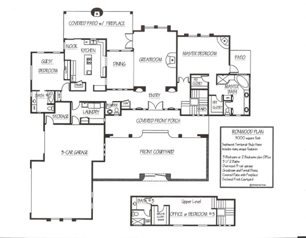 Ironwood Floor Plan Ironwood Floor Plan - Prescott Builders AZ