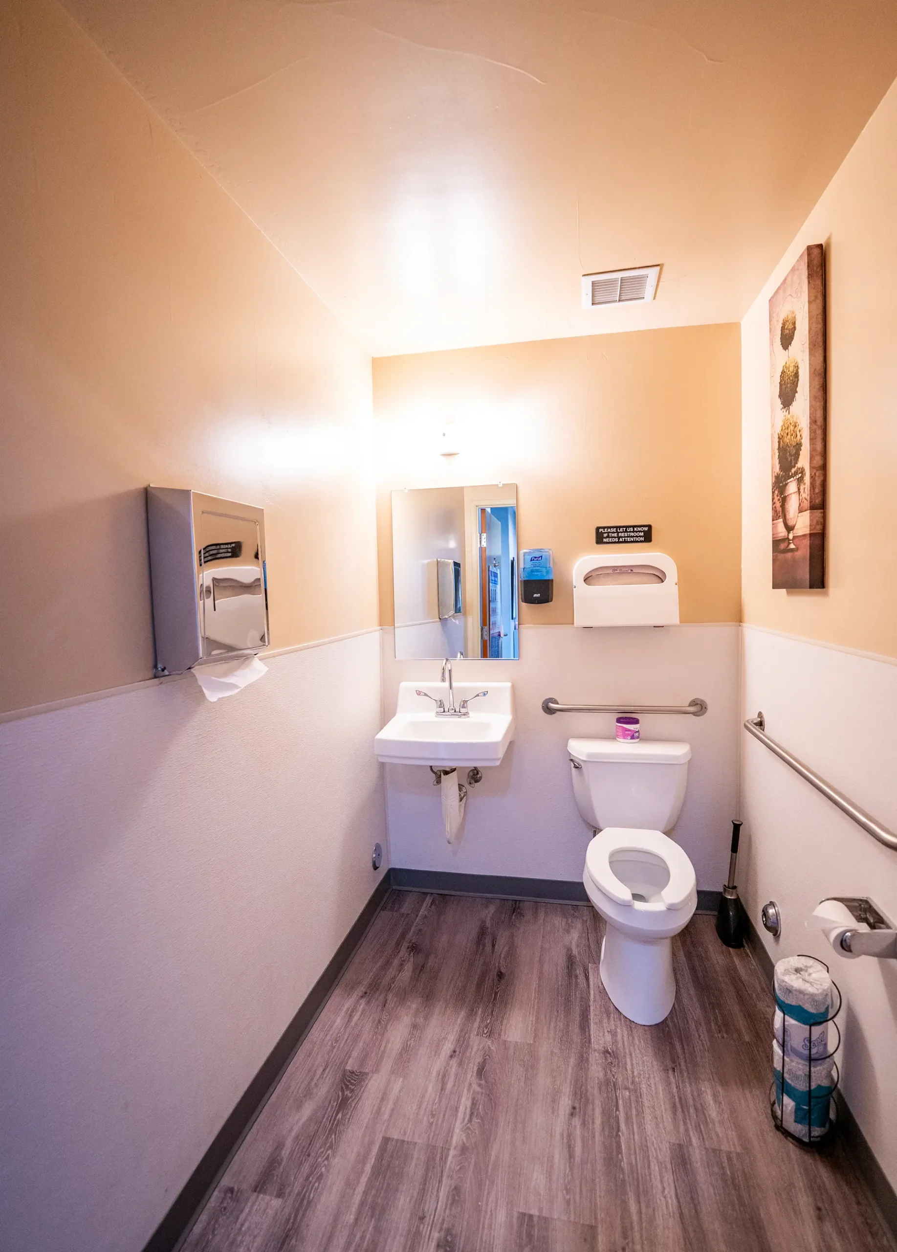 ADA Medical Restroom Prescott AZ ADA-compliant medical restroom built by a custom home builder in Prescott AZ with accessibility features