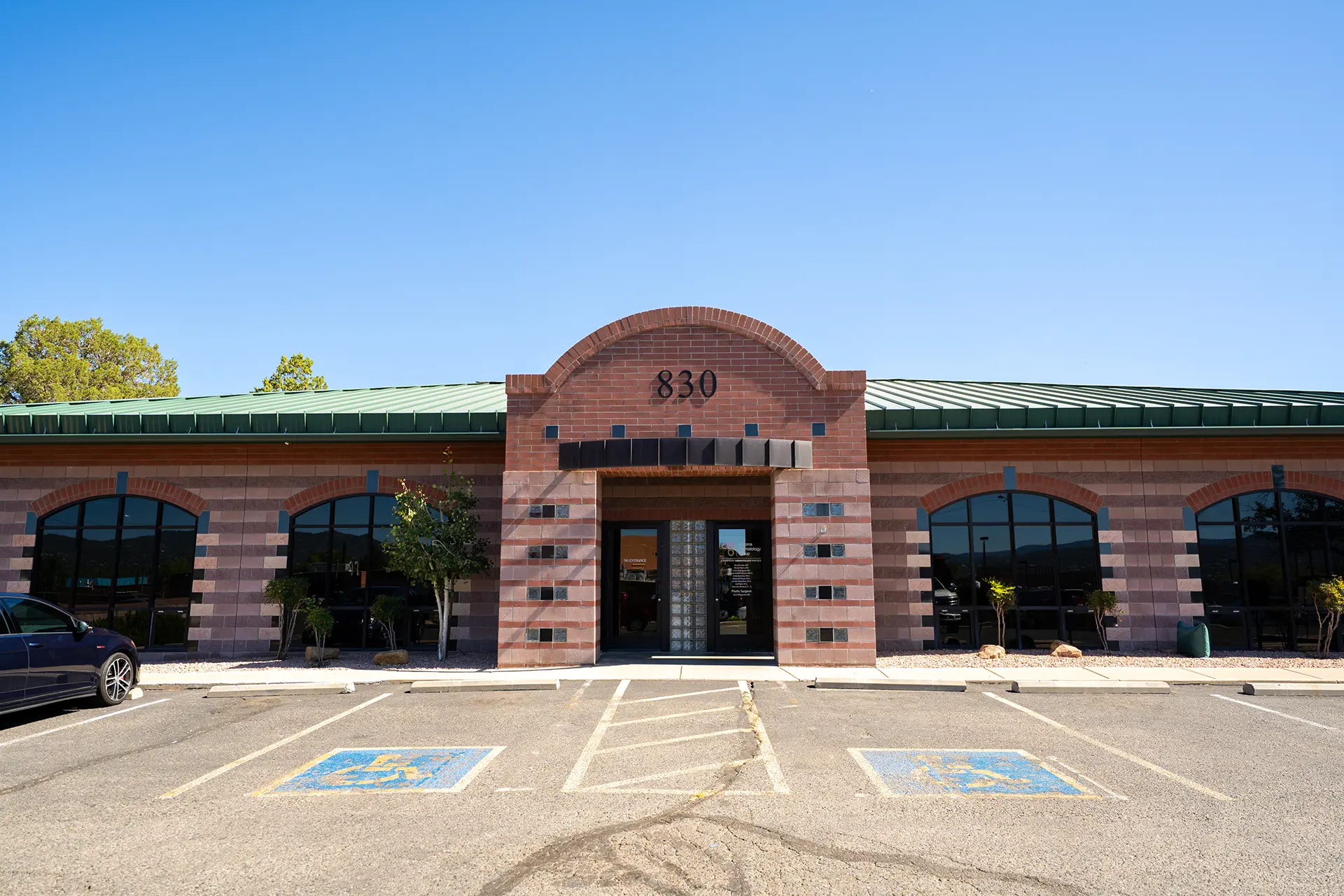 Medical Office Exterior Prescott AZ Medical office building exterior completed by a custom home builder in Prescott AZ with professional commercial design